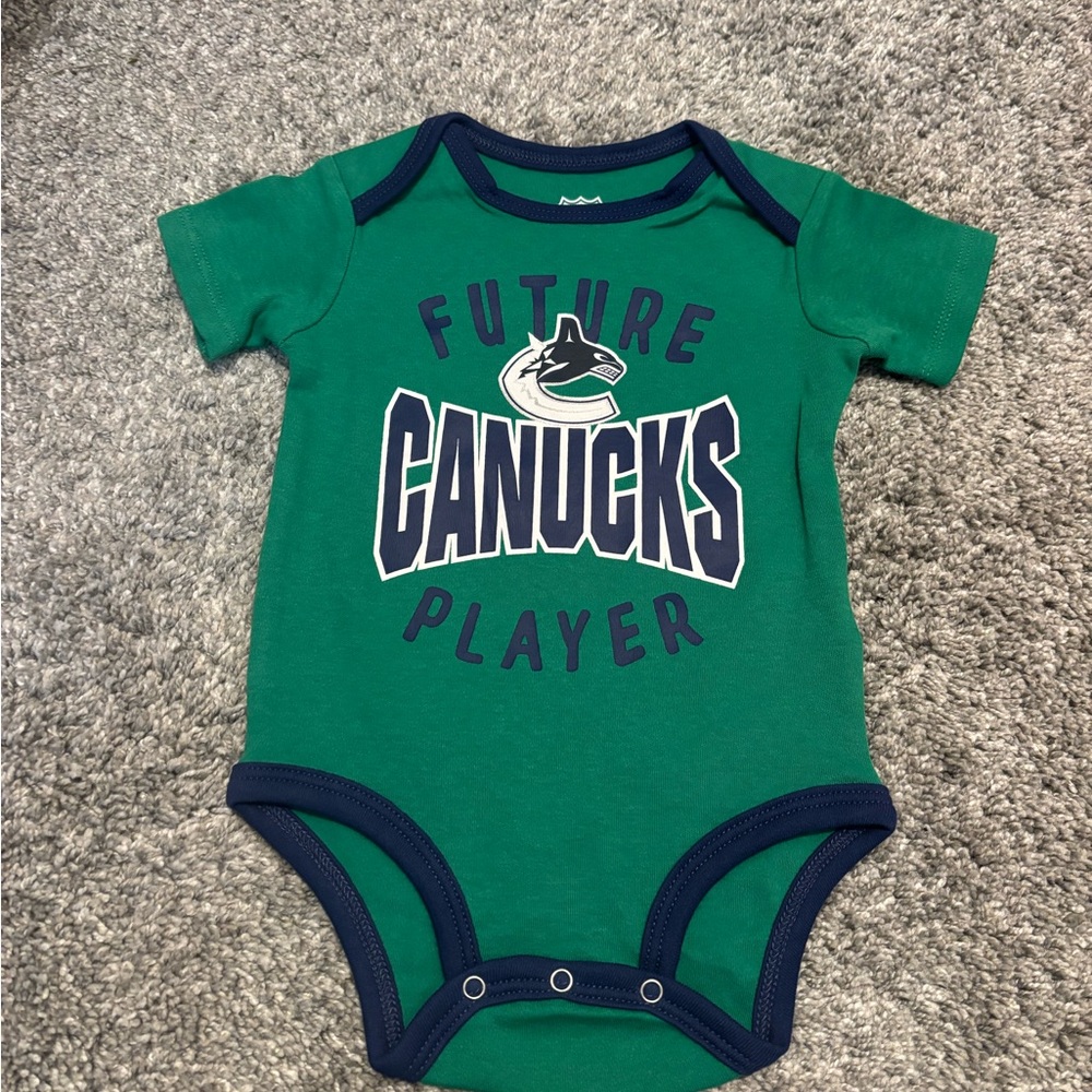 NHL Green Canucks Future Player Bodysuit